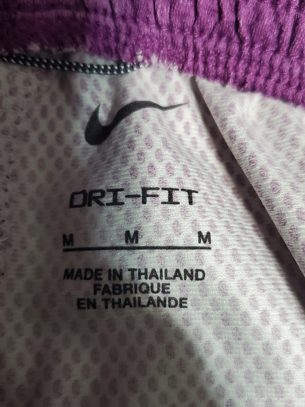 NWT Nike Girls Purple Athletic Basketball Shorts with Cream Trim Size Medium